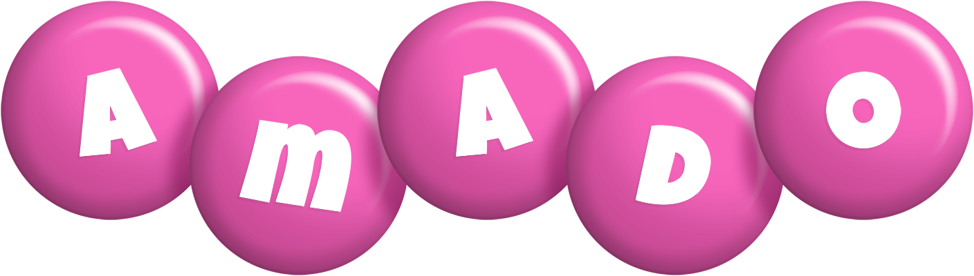 Amado candy-pink logo