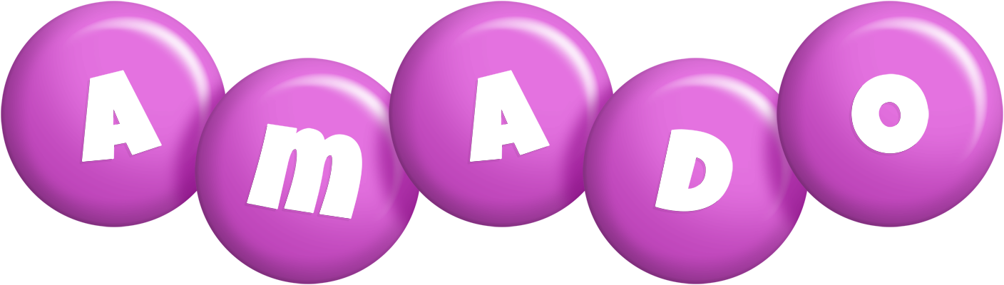 Amado candy-purple logo
