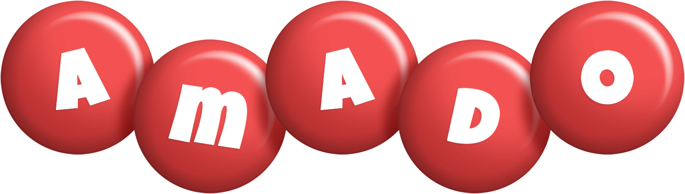 Amado candy-red logo