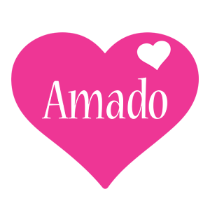 Amado love-heart logo