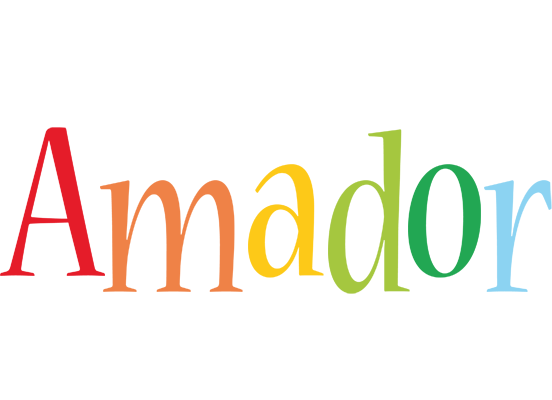 Amador birthday logo