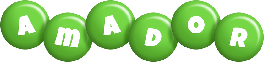 Amador candy-green logo