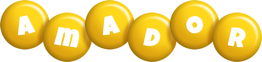 Amador candy-yellow logo
