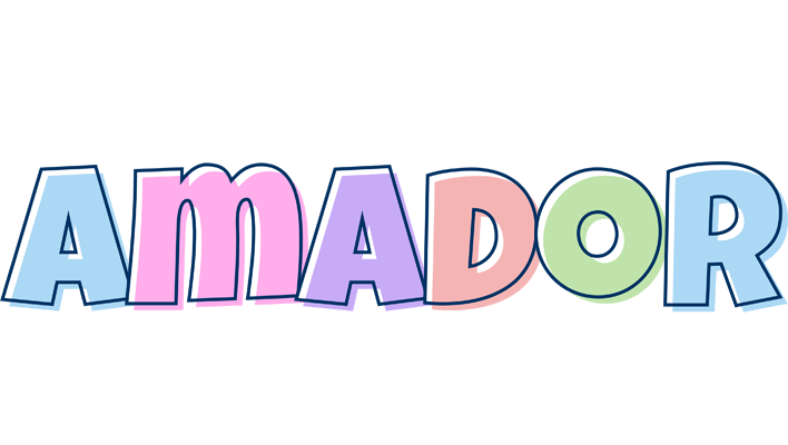 Amador pastel logo