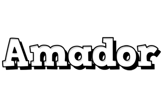 Amador snowing logo