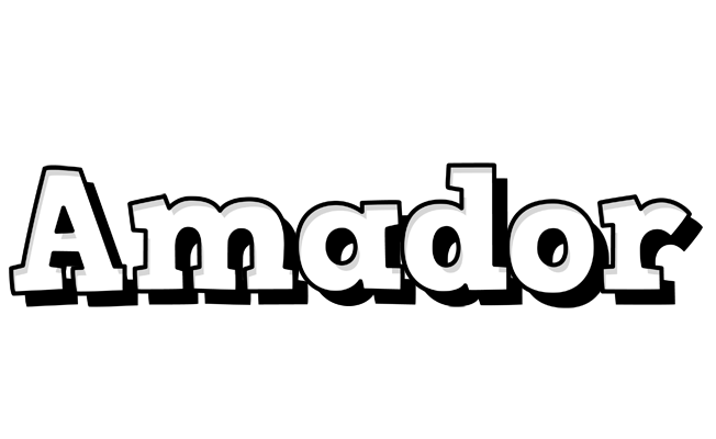 Amador snowing logo