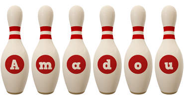 Amadou bowling-pin logo