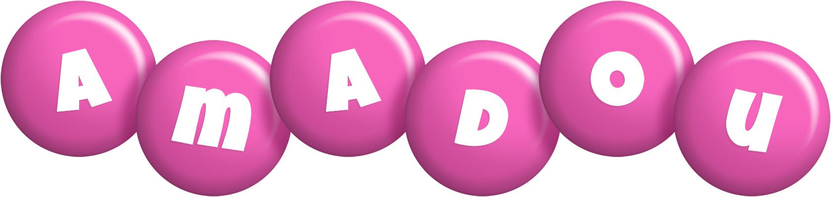 Amadou candy-pink logo