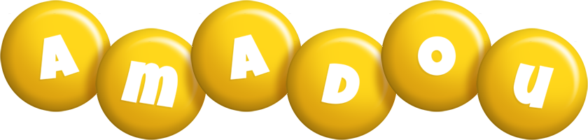 Amadou candy-yellow logo