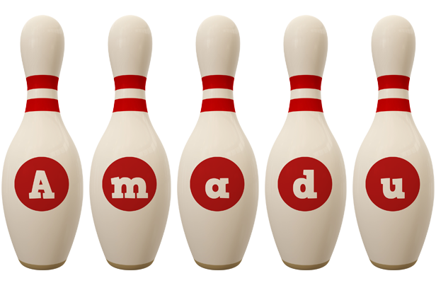 Amadu bowling-pin logo
