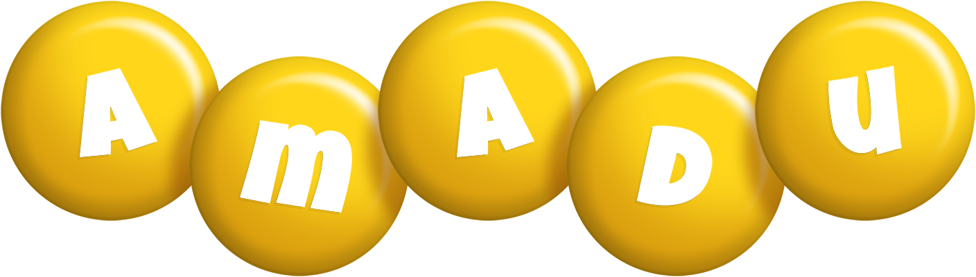 Amadu candy-yellow logo