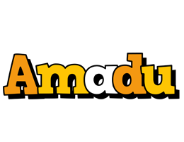 Amadu cartoon logo