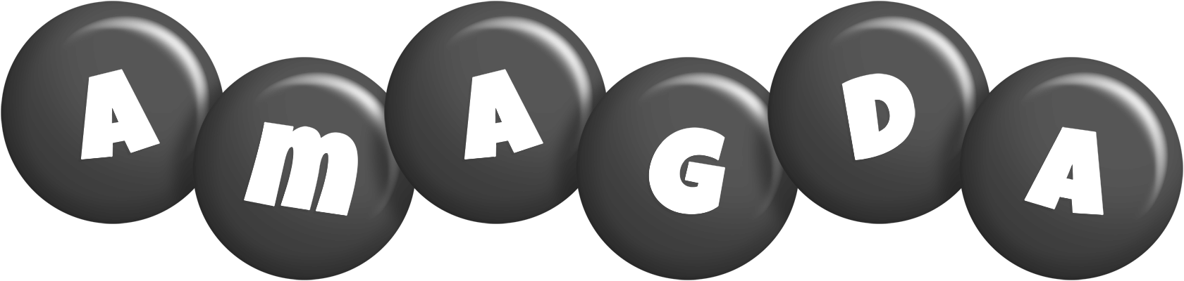 Amagda candy-black logo