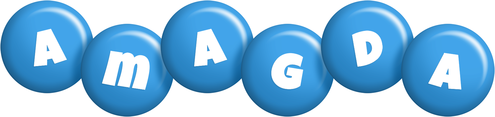 Amagda candy-blue logo