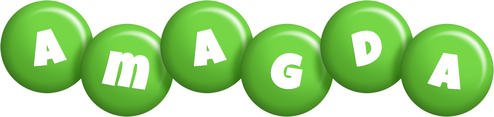 Amagda candy-green logo