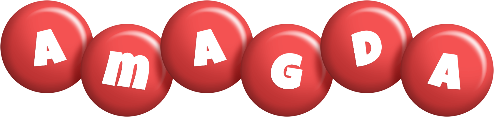 Amagda candy-red logo