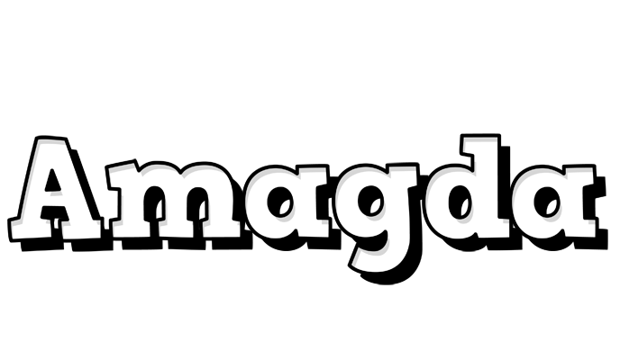 Amagda snowing logo