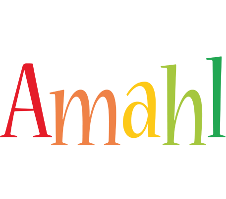 Amahl birthday logo