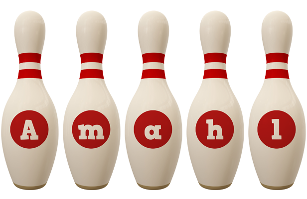 Amahl bowling-pin logo
