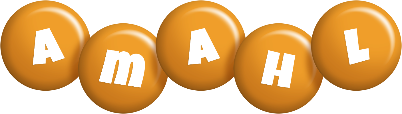 Amahl candy-orange logo