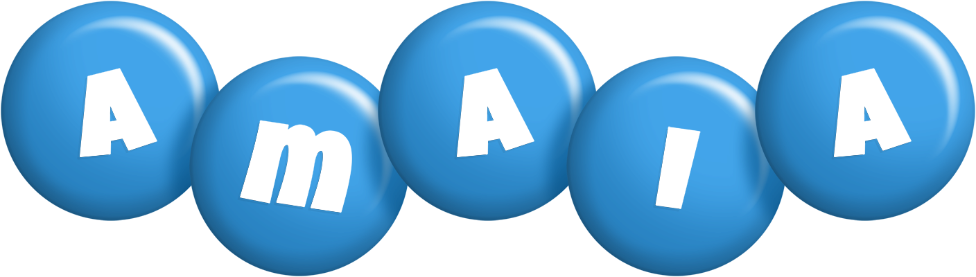 Amaia candy-blue logo