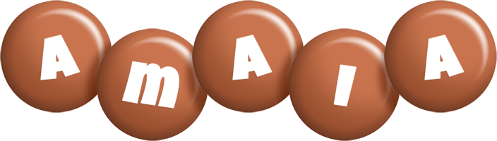 Amaia candy-brown logo