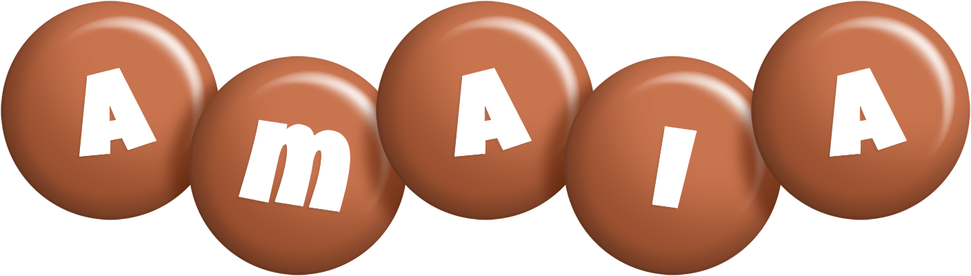 Amaia candy-brown logo
