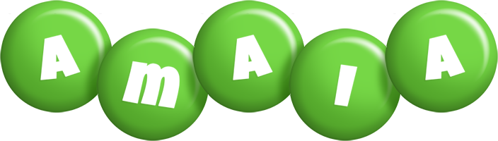 Amaia candy-green logo