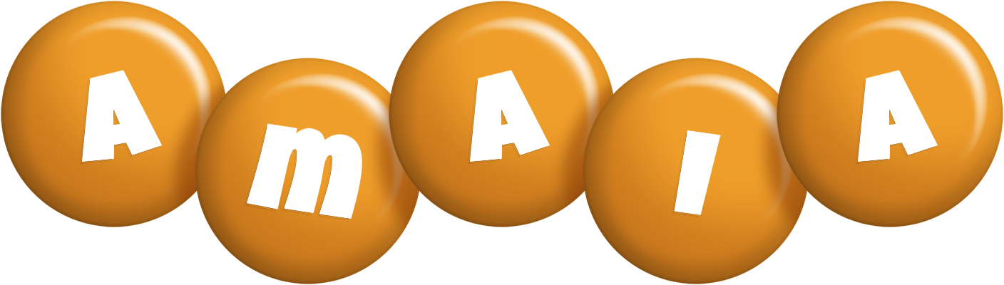 Amaia candy-orange logo