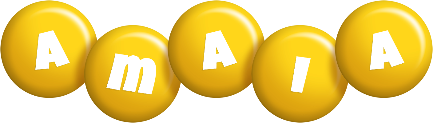 Amaia candy-yellow logo