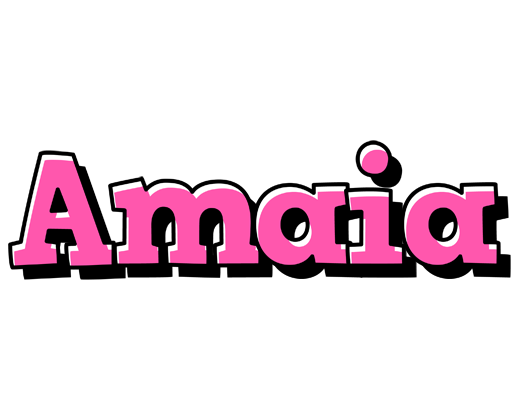 Amaia girlish logo