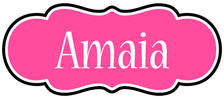 Amaia invitation logo