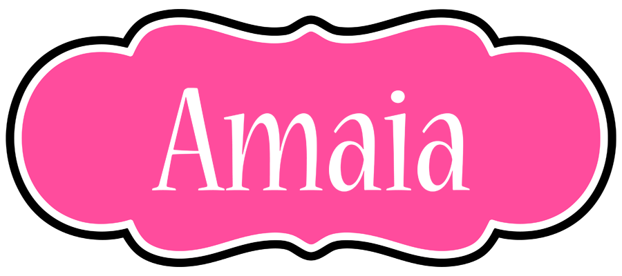 Amaia invitation logo