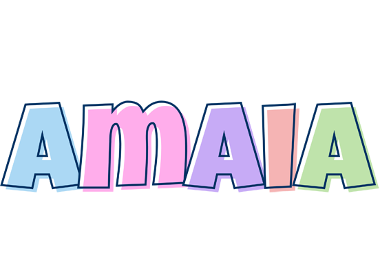 Amaia pastel logo