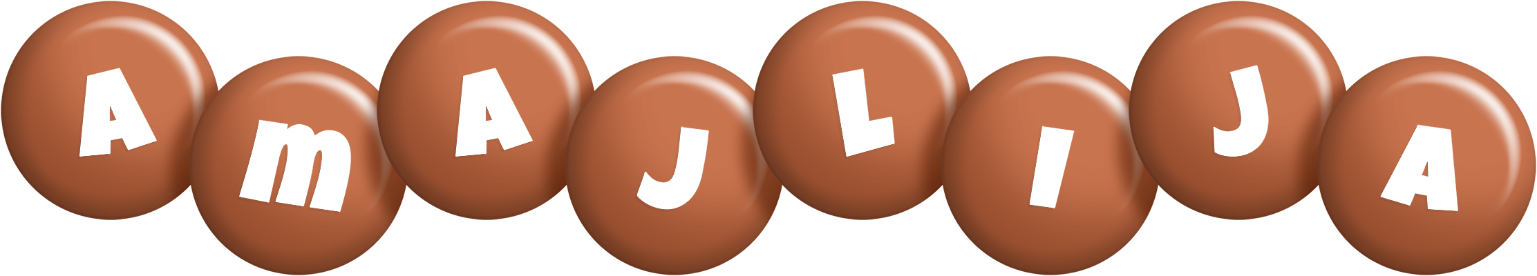 Amajlija candy-brown logo