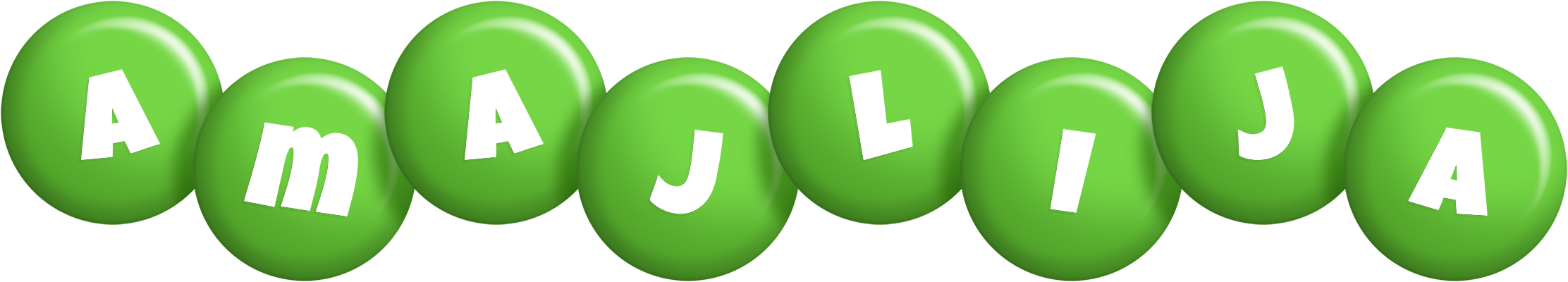 Amajlija candy-green logo