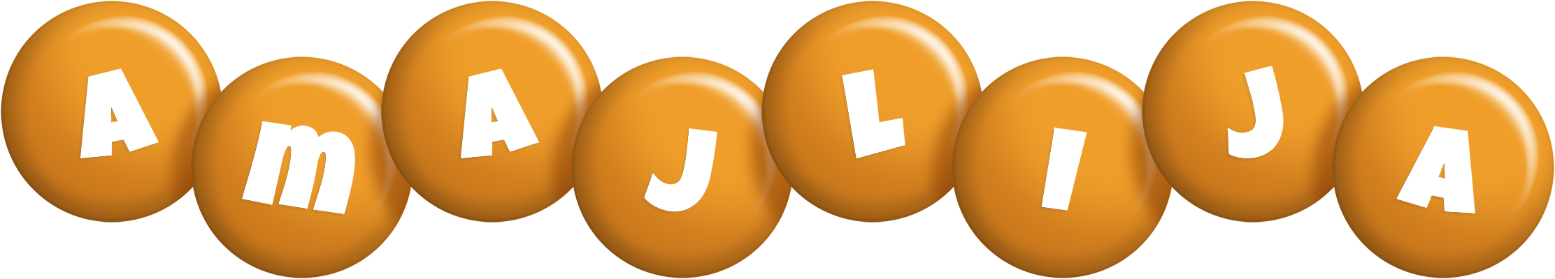 Amajlija candy-orange logo