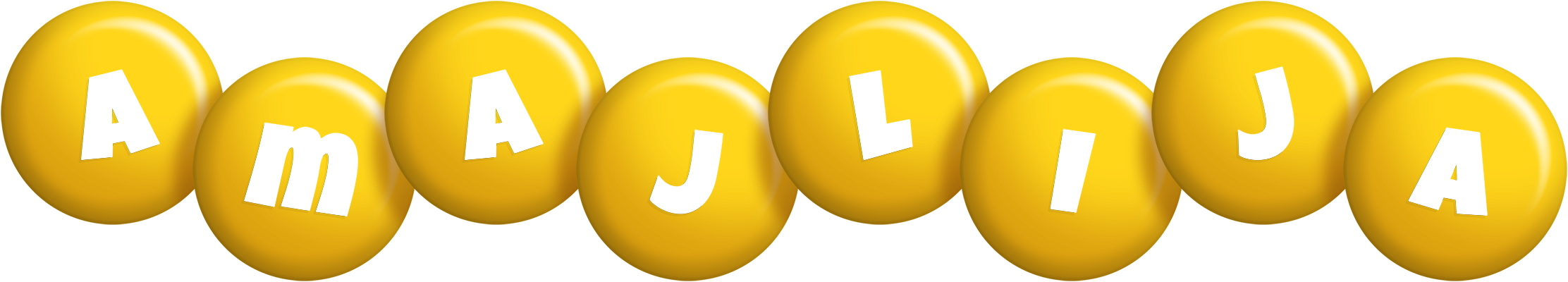 Amajlija candy-yellow logo