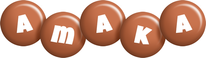 Amaka candy-brown logo