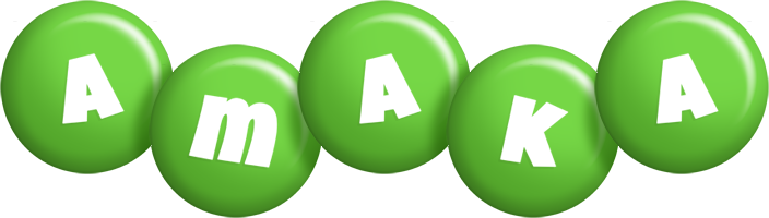 Amaka candy-green logo