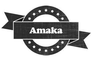 Amaka grunge logo