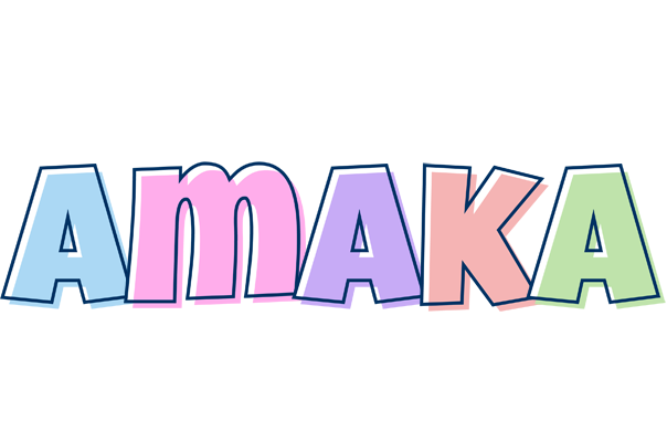 Amaka pastel logo