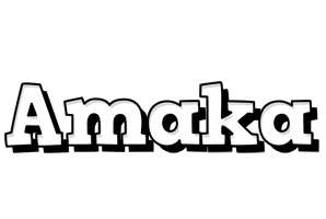 Amaka snowing logo