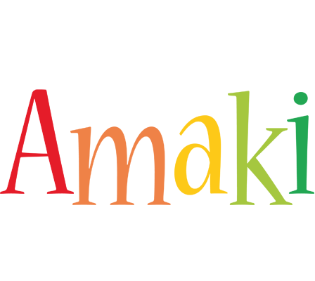 Amaki birthday logo