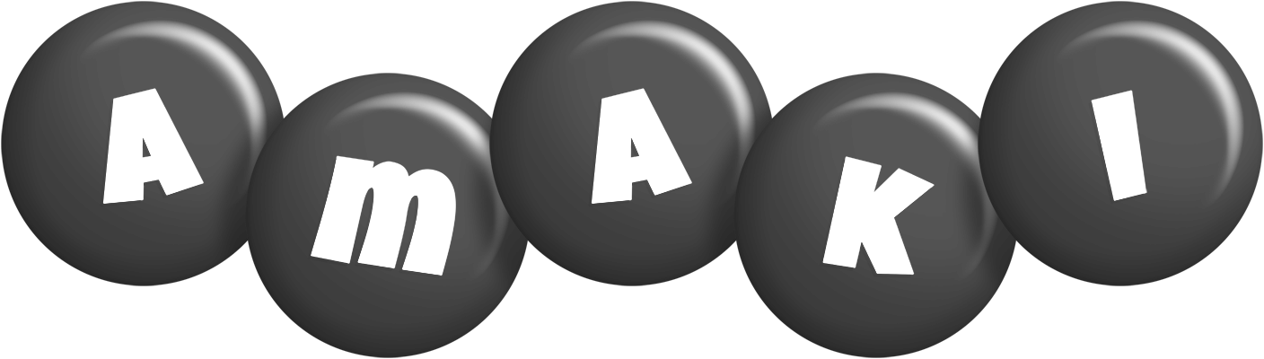 Amaki candy-black logo