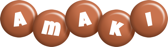 Amaki candy-brown logo