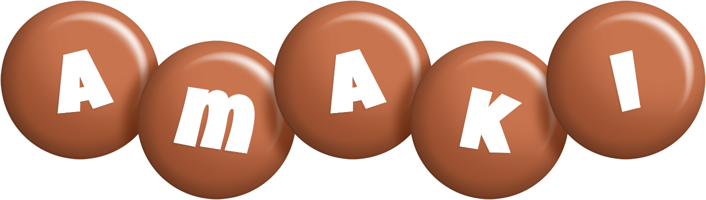 Amaki candy-brown logo