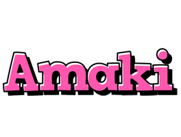 Amaki girlish logo