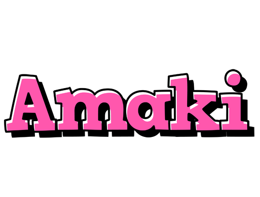 Amaki girlish logo