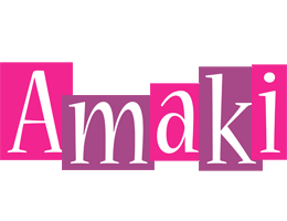 Amaki whine logo